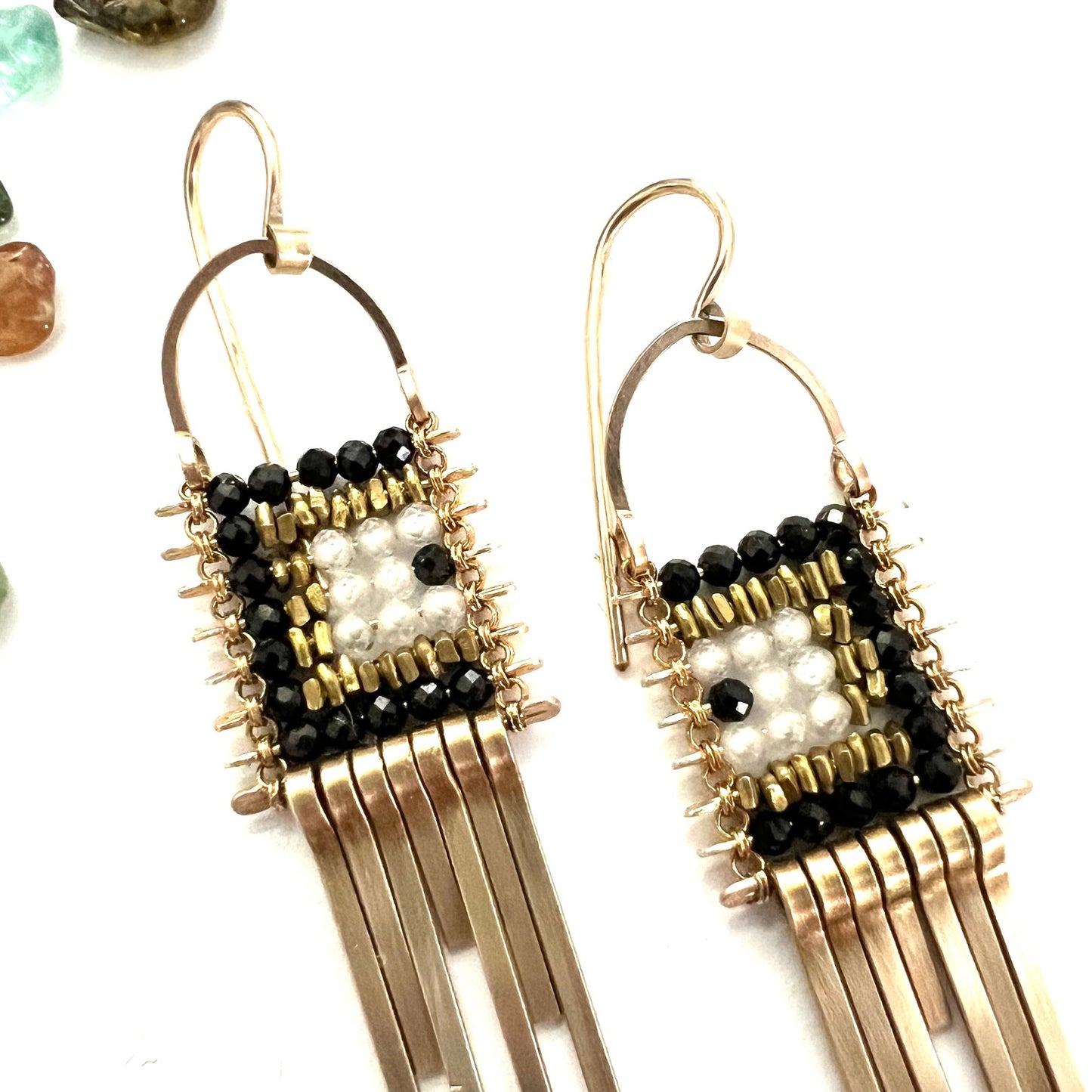 Minima Pathway Tapestry Earrings