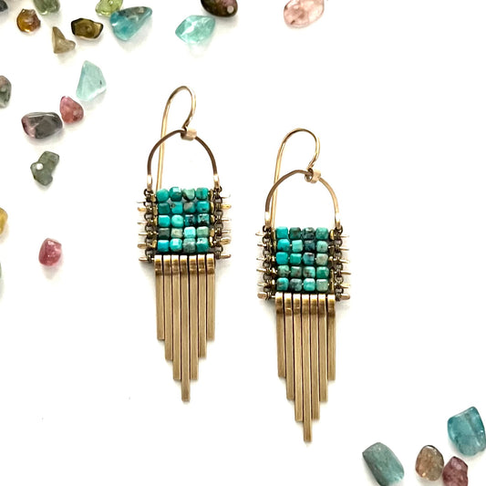 Demimonde Minima Turquoise Earrings