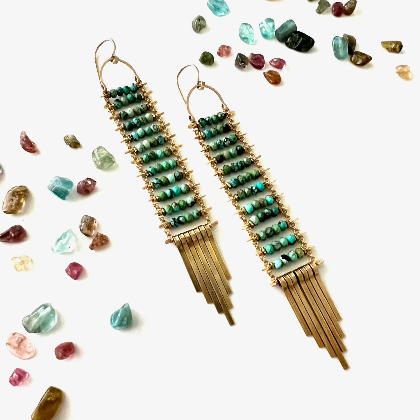 Demimonde Turquoise Ladder Earrings